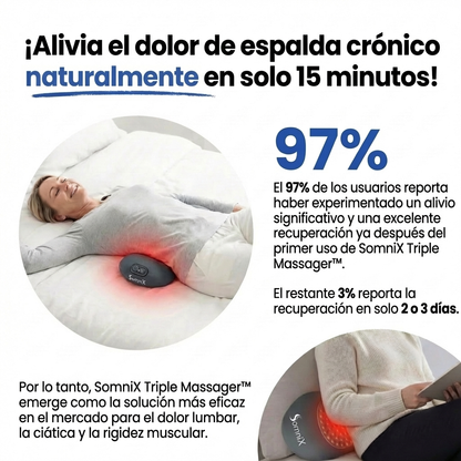 SomniX™ Pro — Masajeador Terapéutico Triple Fusión