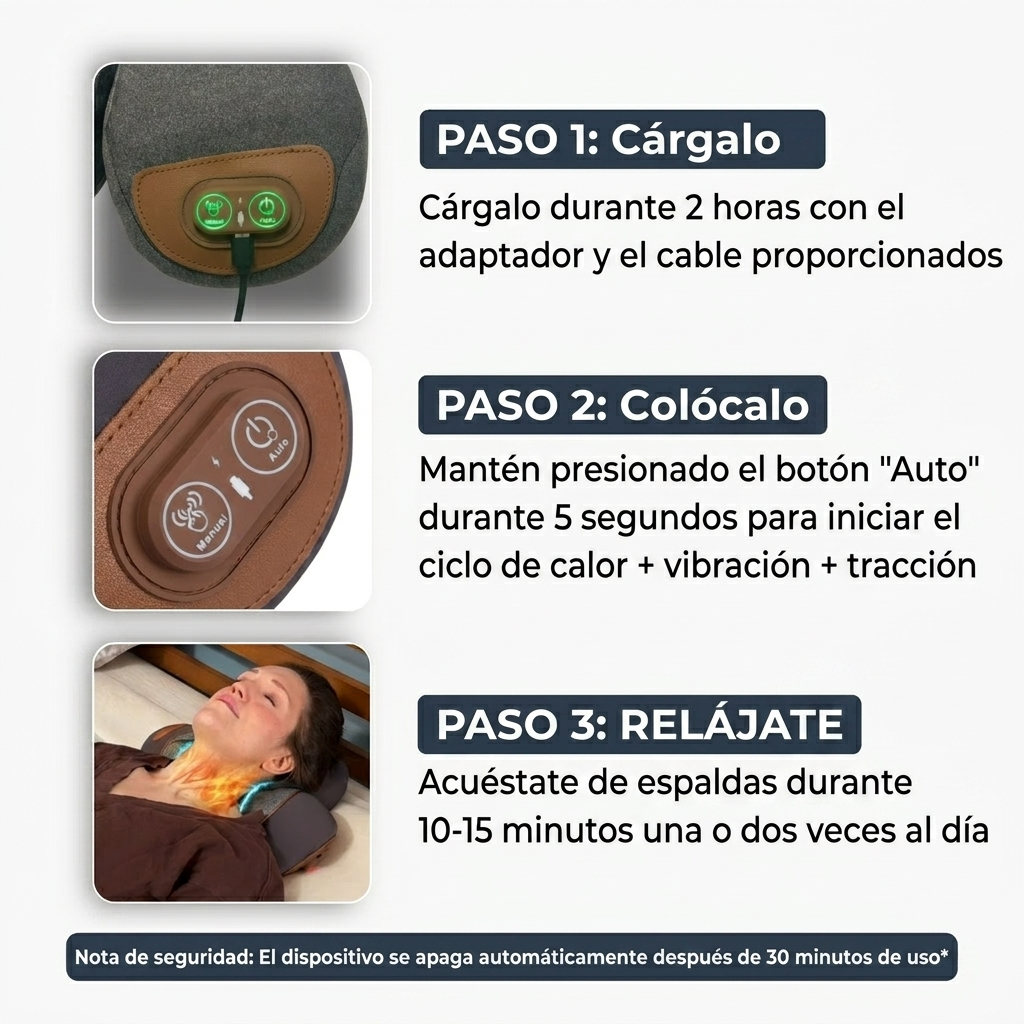 SomniX™ Masajeador Cervical 3 en 1